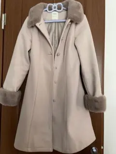 Titty & Co. ティティーアンドコー ピンクファー付きロングコートのサムネイル