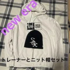 NEW ERA プルオーバーフーディボックスロゴトレーナー