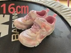 LUVRUSH ムーンスター スニーカー ピンク リボン 16cmEE キッズ