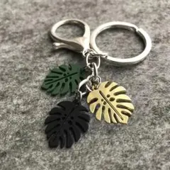 モンステラ キーホルダー バッグチャーム