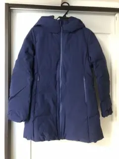 UNIQLO ネイビー フード付きダウンジャケット S