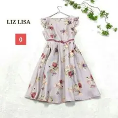 リズリサ LIZLISA 花柄 ノースリーブ フリル ミニワンピース レア 貴重
