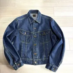 希少 60's〜 Lee リー 101-J デニムジャケット 四角黒タグ Lee 60s 初期 101-J デニムジャケット 四角黒タグ ビッグサイズ48