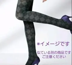 アーガイル風　チェック　タイツ　UNIQLO 50デニール　かわいい