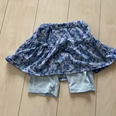 motherways 花柄 スパッツつきスカート110cm