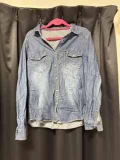デニム 長袖シャツ Lサイズ