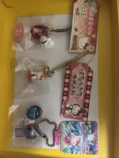 ハローキティ 根付ストラップ 3点セット