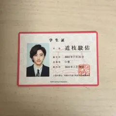 なにわ男子 道枝駿佑 学生証 生写真 まとめ売り