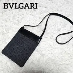 19652✨️ブルガリ ワンショルダーバッグ アクセサリーポーチ ロゴマニア ロゴ 美品 BVLGARI ブルガリ ショルダーポーチ ロゴマニア デニム 【公式通販】