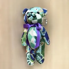 ③ CONRAD TOKYO 和柄 ベア ぬいぐるみ キーホルダー