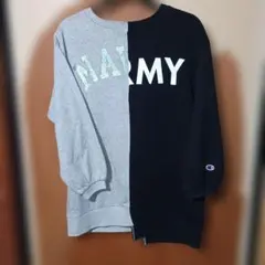 Champion 再構築 スウェットシャツ　ミリタリー　ビッグサイズ　XL相当