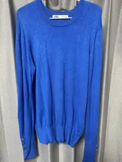 ZARA ニット　ブルー