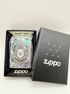 希少)Zippo Armor アーマージッポ シェルスター 両面加工 - メルカリ