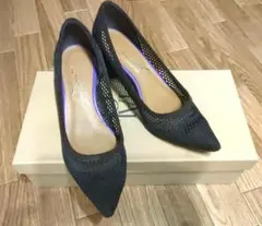 LETALON ルタロン メッシュ ポインテッドトゥ パンプス　22cm