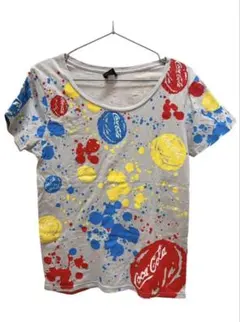 BEAMS コカコーラ コラボ 非売品　総柄プリント 半袖Tシャツ　レディースのサムネイル