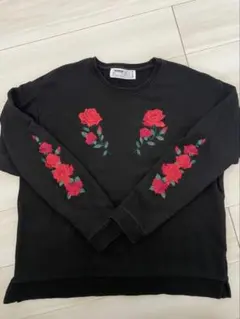 レジェンダ 薔薇刺繍 トレーナー スウェット