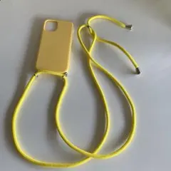 iPhone12 mini対応シリコンスマホケース黄色新品未使用