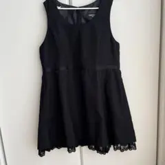 COMME CA ISM ブラック ワンピース 110 ジャンパースカート