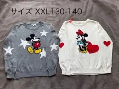 ミッキー＆ミニー セーター 2点セット