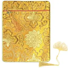 御朱印帳ケース 入れ 収納袋 ポーチ 栞付き 数珠 経本 神社 仏閣 金運 風水