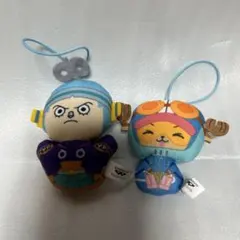 ワンピースミニぬいぐるみマスコット　チョッパー　フランキー