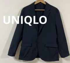 ユニクロ　UNIQLO 感動ジャケット　コットンライク　Sサイズ　ネイビー　美品
