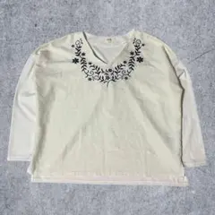 00's vintage 【SALE】Vネック ホワイト トップス