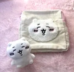 ちいかわ もこもこポーチ おすわりぬいぐるみ セット　ガチャガチャのサムネイル