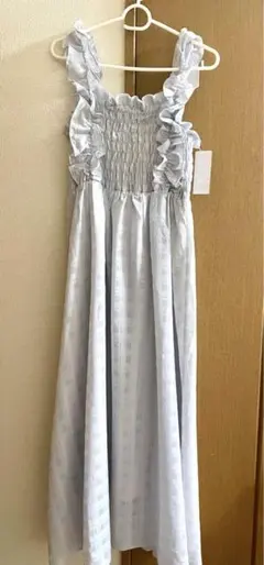 MAJESTIC LEGON フリルショルダーレースアップワンピ