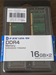 ドスパラセレクト DDR4 32GB (16GB×2) メモリー 使用済み - メルカリ