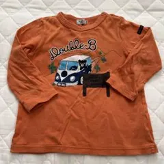 ダブルビー　ミキハウス　Tシャツ　カットソー　100 オレンジ