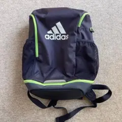 ✳︎ adidas バックパック 黒/緑 メッシュポケット付き　✳︎