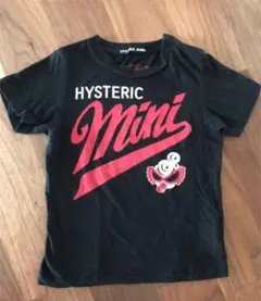 美品 ヒステリックミニ キッズ ロゴ Tシャツ 90 ブラック レッド