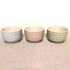 STAUB セラミック ラムカン マカロン 3個セットのサムネイル