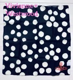 ✴︎Vivienn Westwood✴︎ビビアンウエストウッド✴︎水玉大判ハンカチ✴︎