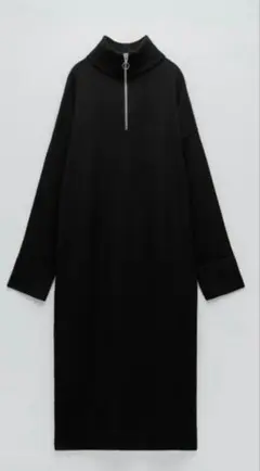 ハイネック ロングワンピース