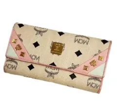 MCM 長財布 ピンク ベージュ スタッズのサムネイル