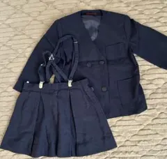 【値下げOK】幼稚園 制服 上下セット ジャケット スカート サスペンダー付き