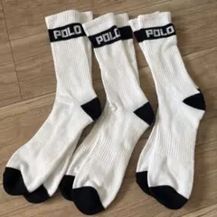 新品未使用】ポロ　ラルフローレン　ソックス3足セット24-27cm人気
