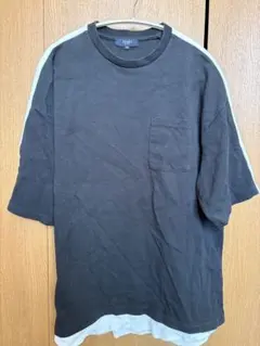 BEAMS HEART ブラック フェイクレイヤードTシャツ Mのサムネイル