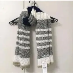 gredecana(グリデカナ)★ショール★グレー×ネイビー×ホワイト★新品のサムネイル