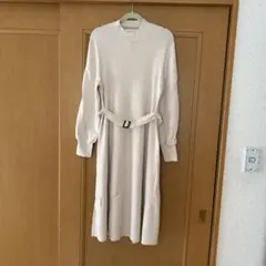 ニットワンピース ロング丈