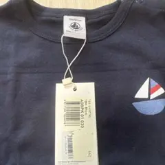 PETIT BATEU ネイビー Tシャツ 81cm