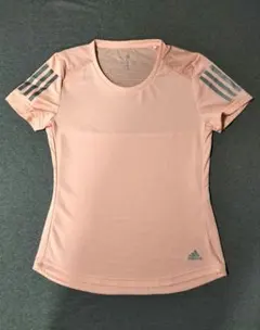 adidas サーモンピンク ショートスリーブ TシャツL
