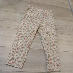 UNIQLO 花柄レギンス Mサイズ クリーム系　130