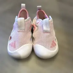 adidas メッシュサンダル 14センチ ピンク/ホワイト