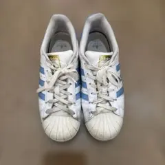 adidas Superstar ホワイト/ブルー スニーカー