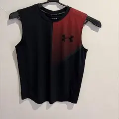 Under Armour ノースリーブ Tシャツ YXL ブラック/レッド