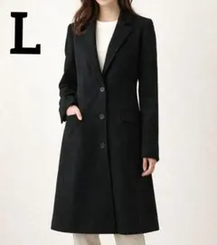 特価❕高品質❕チェスター コート 黒 L レディース