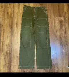 90's military khaki painter pants ダブルニーL